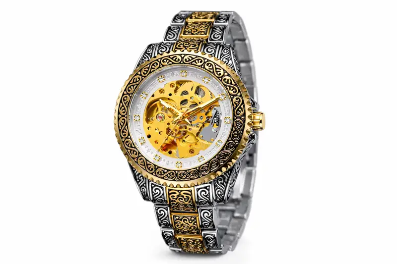 Automatic Mechanical Skeleton Watch for Men - Image 7 in Pune